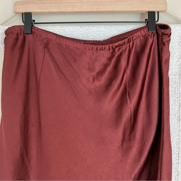 Madewell Brown Satin Skirt - Picture 7 of 10